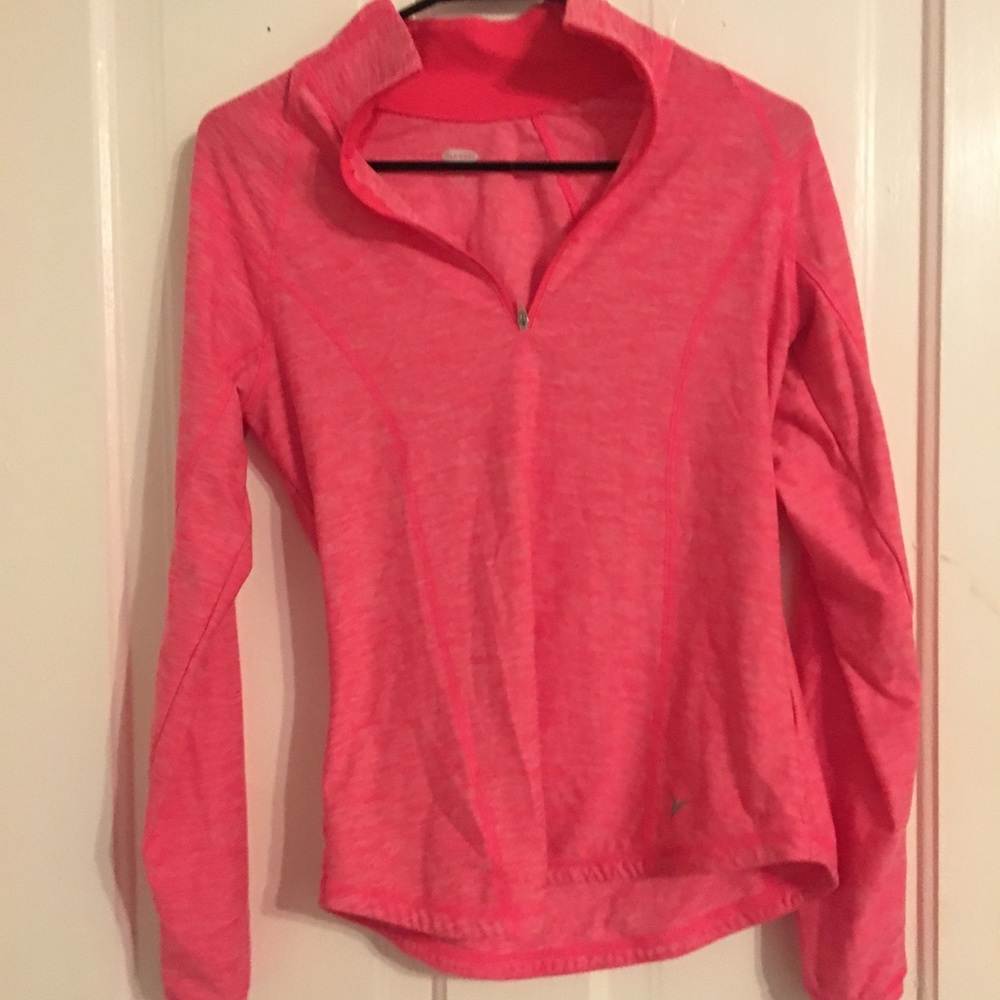 PINK LULU LEMON STYLE WORK OUT ZIP UP OLD NAVY